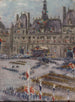 platsen vid Hôtel de Ville den 13 juli 1919 - Louis-Gilbert Bellan — vy av konstverket
