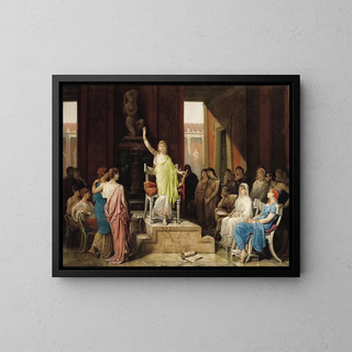 Sappho - Louis-Hector Leroux — inramlat konstverk på väggen
