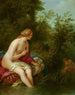 Landskap med Salmacis och Hermaphrodite - Louis-Jean-François Lagrenée — vy av konstverket
