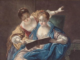 Les fins musiciens - Louis-Marin Bonnet — vy av konstverket