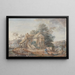 Le Petit Trianon Versailles - Louis-Nicolas van Blarenberghe — inramlat konstverk på väggen