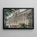 La colonnade du Louvre prise du jardin de l'hôtel du comte d'Angiviller - Louis-Pierre Baltard — inramlat konstverk på väggen