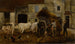 grupp av oxar i gårdsplanen - Louis-Robert Carrier-Belleuse — vy av konstverket