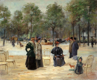 Aux Champs-Élysées - Louis Abel-Truchet — vy av konstverket