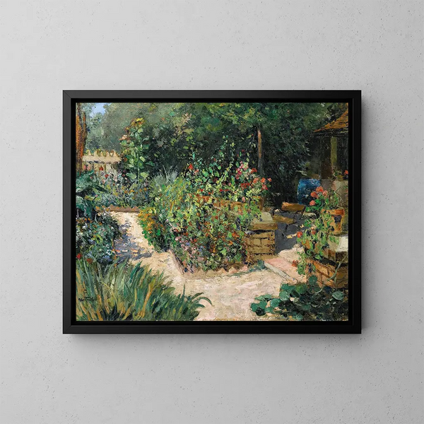 Le Jardin - Louis Abel-Truchet — inramlat konstverk på väggen