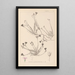 Herbier de la flore française Pl0016 - Louis Antoine Cusin — inramlat konstverk på väggen