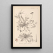 Herbier de la flore française Pl0094 - Louis Antoine Cusin — inramlat konstverk på väggen