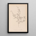 Herbier de la flore française Pl0250 - Louis Antoine Cusin — inramlat konstverk på väggen