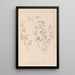 Herbier de la flore française Pl0273 - Louis Antoine Cusin — inramlat konstverk på väggen