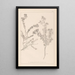 Herbier de la flore française Pl0383 - Louis Antoine Cusin — inramlat konstverk på väggen
