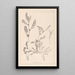 Herbier de la flore française Pl0400 - Louis Antoine Cusin — inramlat konstverk på väggen