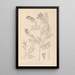 Herbier de la flore française Pl0438 - Louis Antoine Cusin — inramlat konstverk på väggen
