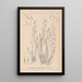 Herbier de la flore française Pl1092 - Louis Antoine Cusin — inramlat konstverk på väggen