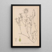 Herbier de la flore française Pl1094 - Louis Antoine Cusin — inramlat konstverk på väggen