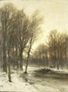 Vue de l'après-midi sur Snowy Woods - Louis Apol — vy av konstverket