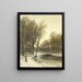 Vue de l'après-midi sur Snowy Woods - Louis Apol — inramlat konstverk på väggen