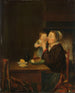 En mor och hennes barn - Louis Bernard Coclers — vy av konstverket