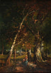 Skogsbäck Fontainebleau - Louis Boulanger — vy av konstverket