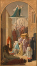 Le miracle des Ardents Procession de la châsse de sainte Geneviève - Louis Charles Timbal — vy av konstverket