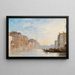 Le Grand Canal Venise - Louis Claude Mouchot — inramlat konstverk på väggen