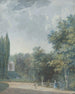 Vy över parken - Louis Gabriel Moreau — vy av konstverket