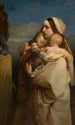 La mère infortunée - Louis Gallait — vy av konstverket