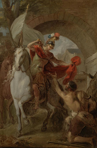 Louis Galloche - Saint Martin Sharing his Coat with a Beggar.webp