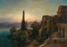 Vue du lac de Nemi dans les collines albaines près de Rome - Louis Gurlitt — vy av konstverket