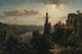 Vue du lac de Nemi dans les monts Albains près de Rome - Louis Gurlitt — vy av konstverket