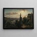 Vue du lac de Nemi dans les monts Albains près de Rome - Louis Gurlitt — inramlat konstverk på väggen