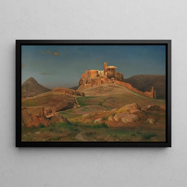 Louis Gurlitt - Die Akropolis im Abendlicht.webp