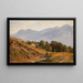 Landskapsbild av bergstrakten i Dorf Tirol - Louis Gurlitt — inramlat konstverk på väggen