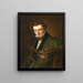 Självporträtt - Louis Gurlitt — inramlat konstverk på väggen