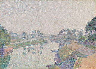 Louis Hayet - Banks of the Oise at Dawn.webp