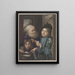 Elk zijn meug d'après Godfried Schalcken - Louis Henri de Fontenay — inramlat konstverk på väggen