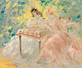 Under pergolan - Louis Icart — vy av konstverket