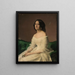 Portrait d'Hortense Thayer née Bertrand - Louis Janmot — inramlat konstverk på väggen