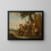 L'Adieu des soldats - Louis Joseph Watteau — inramlat konstverk på väggen