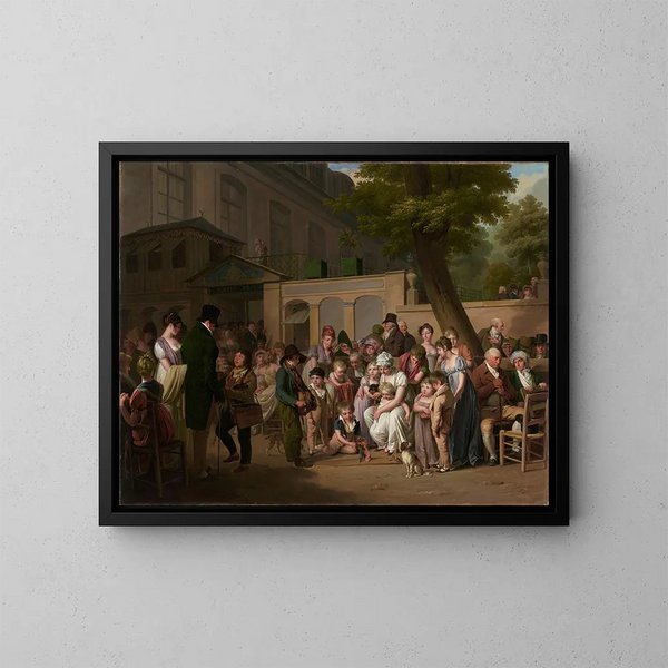 Entré till den turkiska trädgården - Louis Léopold Boilly — inramlat konstverk på väggen