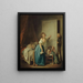 L'indiscret - Louis Léopold Boilly — inramlat konstverk på väggen