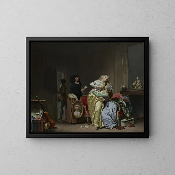 Les Malheurs de l'amour - Louis Léopold Boilly — inramlat konstverk på väggen