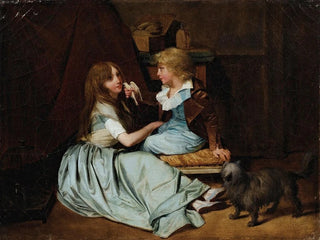 La colombe chérie - Louis Léopold Boilly — vy av konstverket