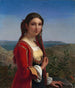 Portrait d'une fille de Retuna - Louis Léopold Robert — vy av konstverket