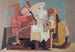 Le Lecteur - Louis Marcoussis — vy av konstverket