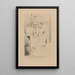 Portrait de Guillaume Apollinaire - Louis Marcoussis — inramlat konstverk på väggen