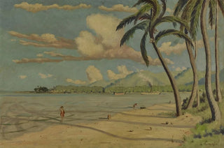 Louis Michel Eilshemius - Beach at Apia Samoa.webp