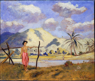 Samoa - Louis Michel Eilshemius — vy av konstverket