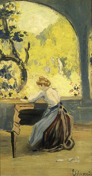 Louis Michel Eilshemius - Verandah in Spring.webp