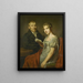 Hendrik Arend van den Brink 1783-1852 och hans maka Lucretia Johanna van de Poll 1790-1850 - Louis Moritz — inramlat konstverk på väggen