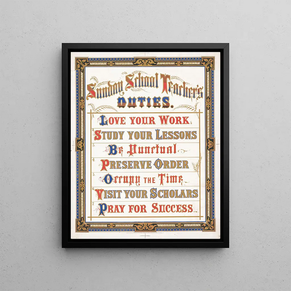 Louis Prang - Sunday school teachers duties.webp